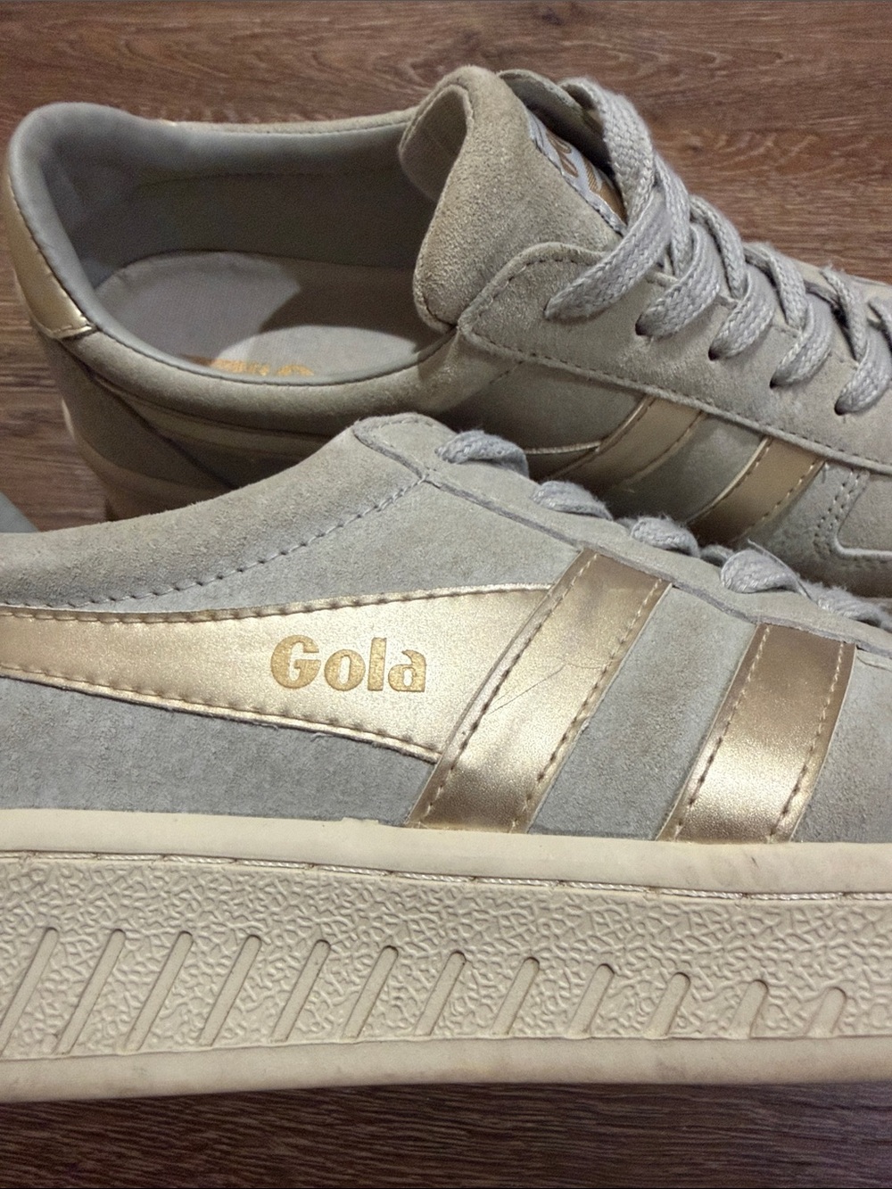 Gola Classics Women's Grandslam Pearl Sneakers - Size 7 - Picture 4 of 10